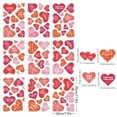 thumbnail image 4 of Valentine's Day Window Clings Set Conversation Heart Window Stickers Love Decals Heart Window Decorations for Valentine's Day Home (Red Plaid Color), 4 of 9