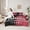 Red Black, variant on jejeloiu Rugby Ball 7-Piece Twin Bedding Sets,Red Black Bedding Comforter Set For Boys Kids Reversible