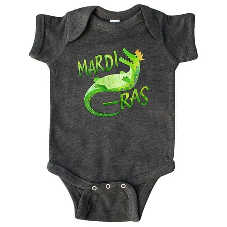 

Inktastic Mardi Gras Alligator in Crown Gift Baby Boy or Baby Girl Bodysuit