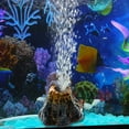 thumbnail image 3 of Fymall Aquarium Volcano Ornament Kit with Air Stone Bubbler Fish Tank Decorations, 3 of 4