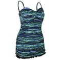 thumbnail image 4 of Hilor Women One Piece Swimsuit Tummy Control Bathing Suits Ruffle Monokini Swimwear, 4 of 8