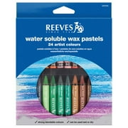 Reeves Non-Toxic Water Soluble Wax Pastel, Assorted Color, Pack of 24