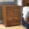 thumbnail image 1 of Ashley Table de Chevet Barchan 2 Tiroirs en Bois Marron, 1 of 1