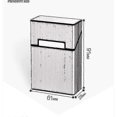 thumbnail image 2 of 2 Pieces Cigarette Case, Cigarette Box Holder, Anti-extrusion Male Female Cigarette Holder Aluminum Cigarette Packet Case Whole Pack Cigarettes Pack 2, 2 of 4