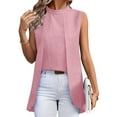 thumbnail image 3 of Womens Business Casual Tank Top Summer Sleeveless Outfits 2025 Spring Trendy Dressy Work Shirts Pink S, 3 of 8