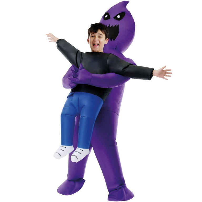 Morph Inflatable Glow Up Ghost Costume for Boys, Purple Ghoul