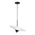 thumbnail image 1 of ET2 Lighting E21464-WTBK Radar LED 1-Light Pendant - White & Black, 1 of 4