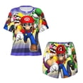 thumbnail image 4 of Lsque Mario Women's Short-Sleeved Pajama Set - 2 Piece Soft and Lightweight Sleepwear Set-Large, 4 of 9