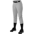 thumbnail image 3 of Alleson Athletic B39885586 Girls Belt Loop Fast-Pitch Pants, Grey - Extra Large, 3 of 4
