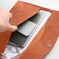 thumbnail image 4 of DPTALR Magnetic Lock Leather File Bag A4 Paper File Bag Folder Bag Data Business Easy Briefcase Bag, 4 of 6
