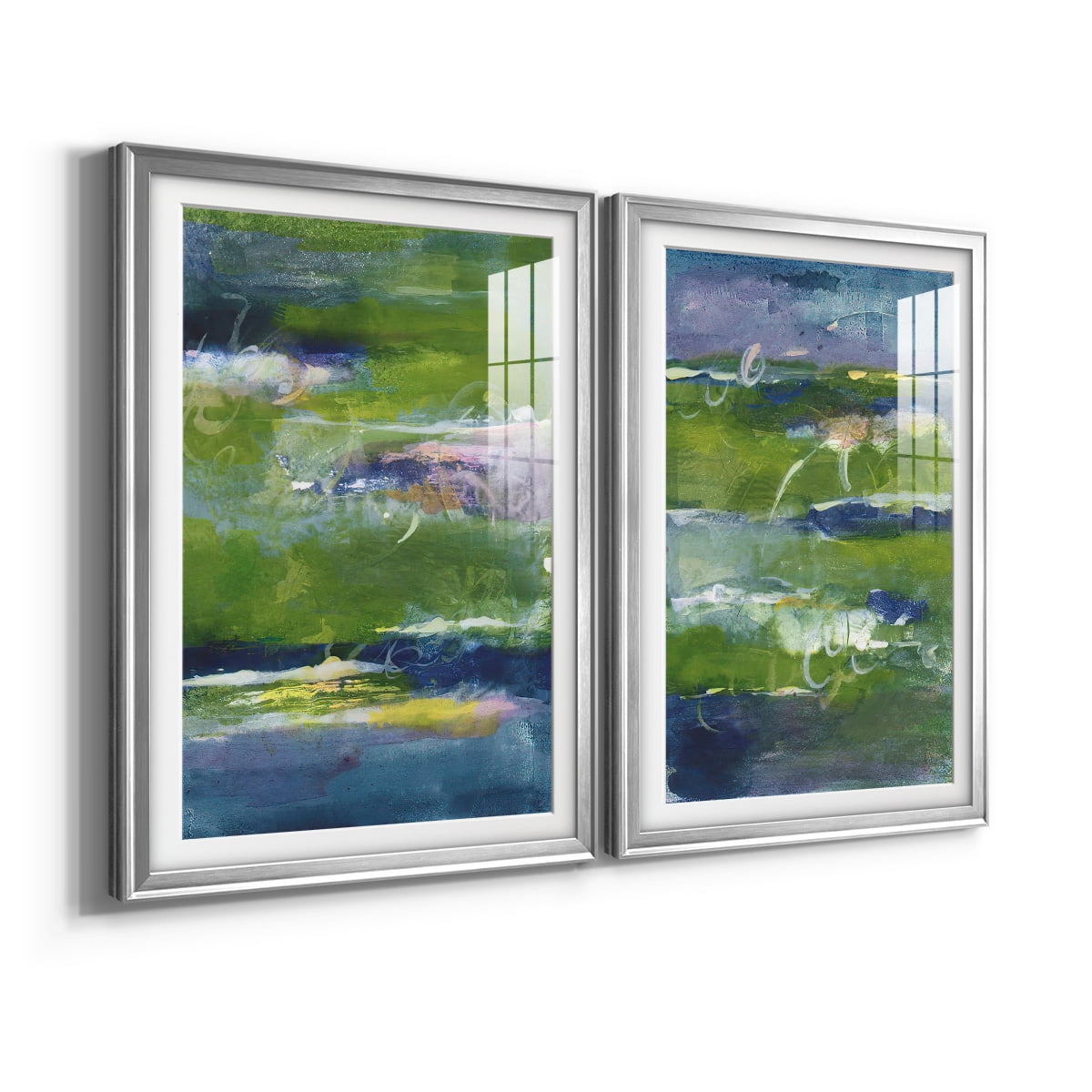 Wexford Home Bales of Color I Premium Framed Print, 22.5" x 30.5" - Ready to Hang, Silver (Set of 2)