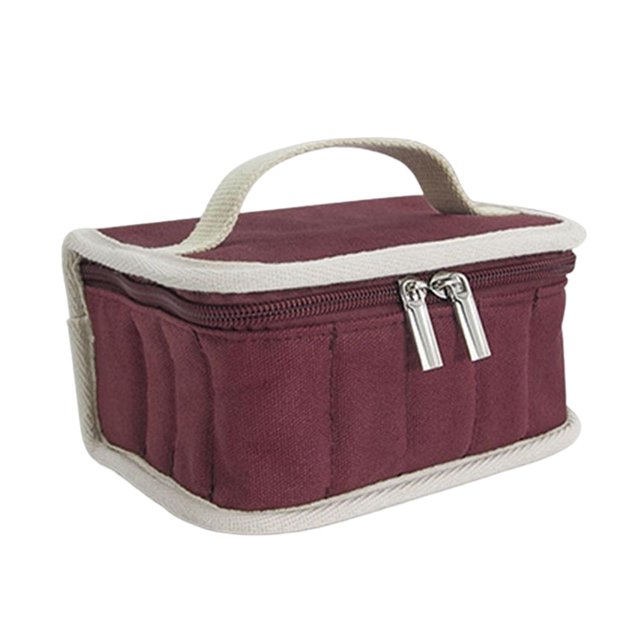 Milaget 60/63 slots Oil Carry Case 1ML/2ML/3ML/5ML-15MLHolder Storage Organizer Bag Tool Red