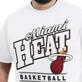 thumbnail image 5 of Men's G-III Sports by Carl Banks White Miami Heat Adaptive Headliner T-Shirt, 5 of 6