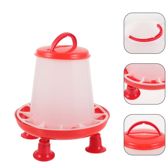 HEMOTON Chicken Feeder Multi Plastic Poultry Feeding Supplies for Storage Using Suitable for Chickens Ducklings