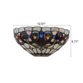 thumbnail image 5 of CHLOE Lighting SERENITY Victorian Tiffany-style Black 1 Light Wall Sconce 12" Wide, 5 of 5