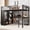 Black, variant on Leumius Queen Size Metal Loft Bed with Built-in Wardrobe,Heavy Duty Loft Bed Frame with Desk and Storage Shelves,Space-Saving,Wood