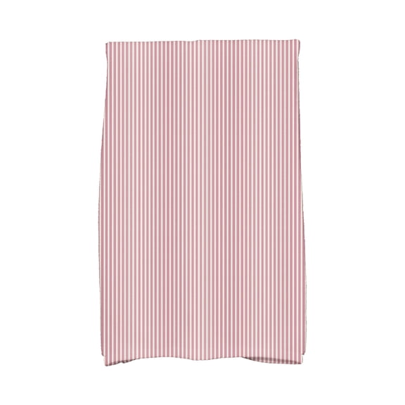 Simply Daisy, 16 x 25 inch, Ticking Stripe Kitchen Towel, Purple