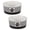 Black, variant on Bone Dry Pet Bowl Paw Patch Stripe, Hunter Green, Medium 6Dx2H (Set of 2)