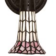 thumbnail image 3 of 5.5" Wide Stained Glass Pond Lily Wall Sconce, 3 of 7