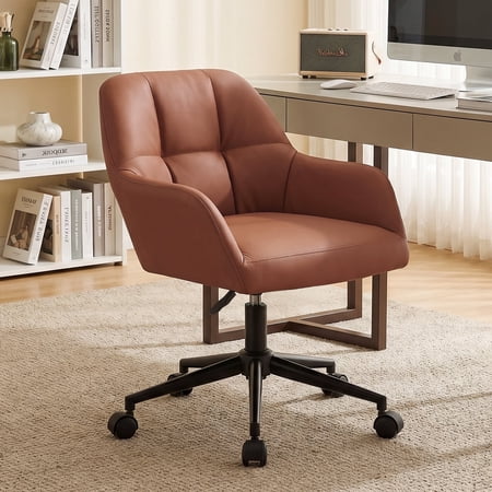 modern mid-century faux leather office product