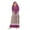 Purple, variant on Toddler Baby Girl Clothes Fall Outfits Muslim Floral Abaya Maxi Dress Set, Full Length Burka Robe with Decor Hijab School Clothes