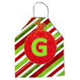 thumbnail image 1 of Oranment de Noël Vacances Initiale Lettre G Tablier, 1 of 1