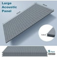 5 Pack Large Acoustic Panels 47 x 24 x 0.4 Inch Self Adhesive