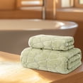 thumbnail image 5 of Xuniizn Bath Towel and Wash Cloths Set: 1* Bath Towel +1* Hand Towel, 100%Polyester, Highly Absorbent & Fade Resistant, 5 of 9