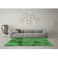thumbnail image 3 of Ahgly Company Indoor Round Abstract Emerald Green Modern Area Rugs, 6' Round, 3 of 4