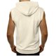 thumbnail image 3 of pstuiky Camiseta sin mangas para hombre, Sudadera con capucha, cremallera y bolsillos sin mangas de color liso para hombre Tops elegantes para mujer xl, 3 of 6