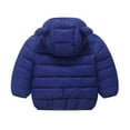 thumbnail image 4 of Tdoqot Toddler Girls Winter Coats with Hood- Full Zip Warm Long Sleeve Cute Quilted Jacket Navy Size 3 T, 4 of 4