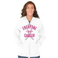 thumbnail image 3 of Battle Breast Cancer BCA Awareness Zip Hoodie Sweatshirt Women Brisco Brands L, 3 of 6