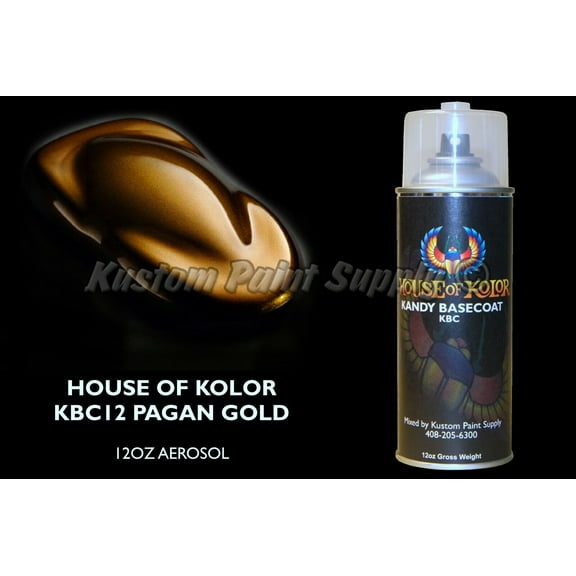 Pagan Gold Kandy Basecoat KBC12 House of Kolor 12 oz. Aerosol Can Shimrin Kandy