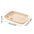 thumbnail image 3 of JZCHUNTOY Divided Plastic Dinner Plate 1 Piece, Family & School Use Student Meal Plate, Simple Design for Daily Meals & Snacks, 3 of 6