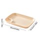 thumbnail image 3 of Bandeja de plástico compartimentada para niños, plato dividido para niños pequeños para el almuerzo escolar, comedor en casa | Bandeja de refrigerios seccionada con control de porciones, 3 of 6