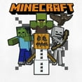 thumbnail image 2 of Women's Minecraft Halloween Creeper and Mobs  Graphic Tee White Medium, 2 of 4