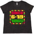 thumbnail image 3 of Inktastic Juneteenth Since 6-19-1865 Women's Plus Size T-Shirt, 3 of 5