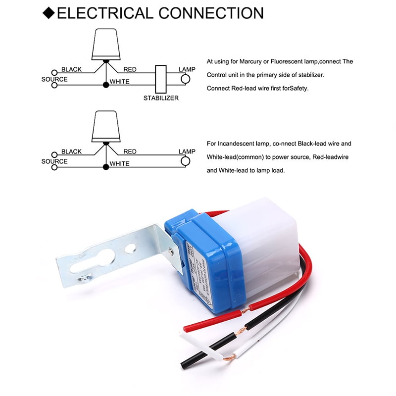 Automatic On Off Photocell Street Lamp Light Switch Controller DC AC