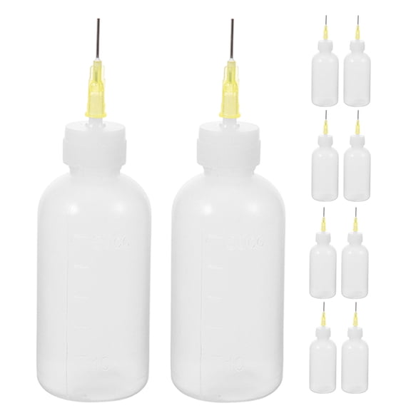 Tineasur Underglaze Applicator Bottle Ceramic Multi 10pcs Fine Tip Squeeze Bottles