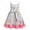 Pink + White, variant on IBTOM CASTLE Kids Girls Back to School Dress Sleeveless Pencil Book Causal Ruffle Kindergarten Dresses with Pockets 5-6 Years Dark Pink