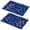 Pioneer Flower Floral, variant on Placemat, Pioneer Flower Floral Print Pattern Place Mats Table Mat Set Of 2, PVC Washable Placemats for Party Kitchen Dining Decoration, 18x12 Inch, Fade Resistant