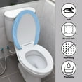 thumbnail image 3 of ZIATUBLES Toilet Bowl Lid Cover with Elastic Edge Washable Reusable Toilet Lid Cover Stretch Durable Toilet Lid Cover Bathroom Decor Accessories, Axolotl, 3 of 6