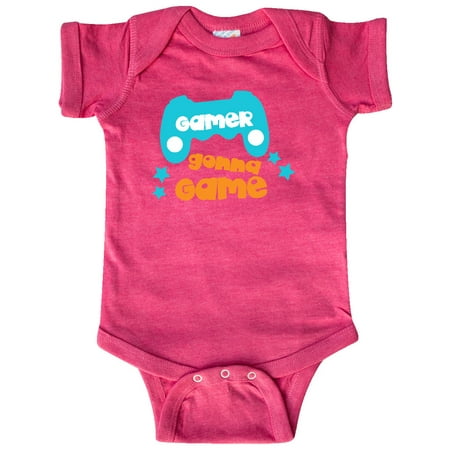 

Inktastic Gamer Gonna Game Joystick Joypad - Orange Blue Gift Baby Boy or Baby Girl Bodysuit