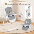 thumbnail image 2 of Silla alta para bebé Ezebaby plegable 3 en 1 ajustable, 2 of 8