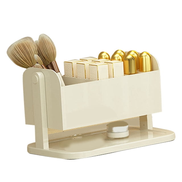 Soporte Organizador De Brochas De Maquillaje, Soporte Para Lápiz Labial De Encimera, Elegante Y Duradero, Que Ahorra Espacio, Conveniente Para Tocador