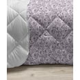 thumbnail image 3 of Vintage Down Alternative Comforter, Nostalgic Floral Pattern with Pastel Tone Flowers, Microfiber Quilt for All Season, 5 Sizes, Grey Yellow Pale Pink, by Ambesonne, 3 of 3