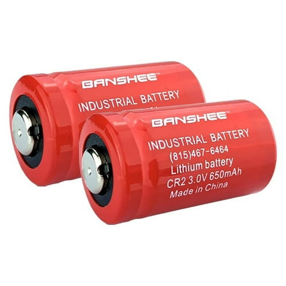 Banshee Replacement for Lithium 650mAh 3V CR2 DLCR EL1CR2 CR15H270 Battery - 2 Pack