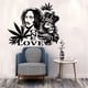thumbnail image 5 of Calcomanía de vinilo para pared Bob Marley Lion ONE LOVE, calcomanía de pared, arte mural de música reggae, póster extraíble, diseño de arte para el hogar, decoración, 5 of 5