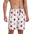 thumbnail image 2 of Pofeuu cute cat hearts Print Men's Soft Woven Elastic Waistband Sleep Pajama Short-Medium, 2 of 6