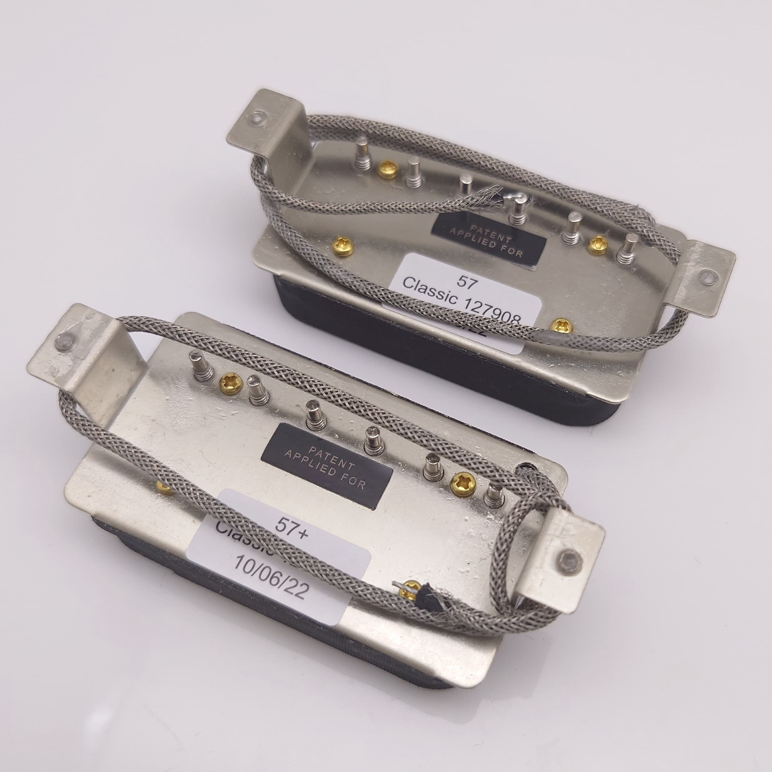 Classic 57 Guitar Humbucker Pickups Set, 2C with 2V2T Wiring Harness for Les Paul style Guitar